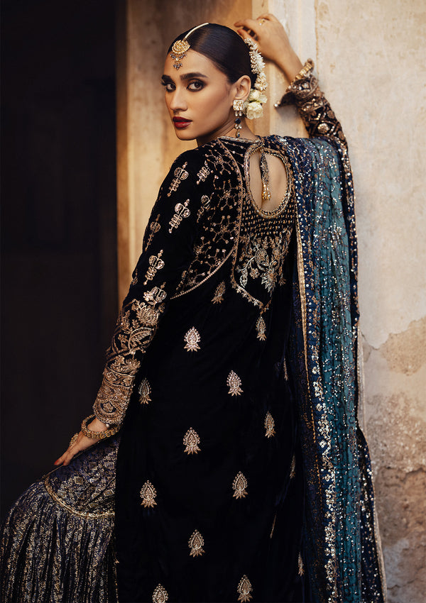 Aik Atelier | Dastoor Velvet 24 | DASTOOR - LOOK 07 - House Of Hania