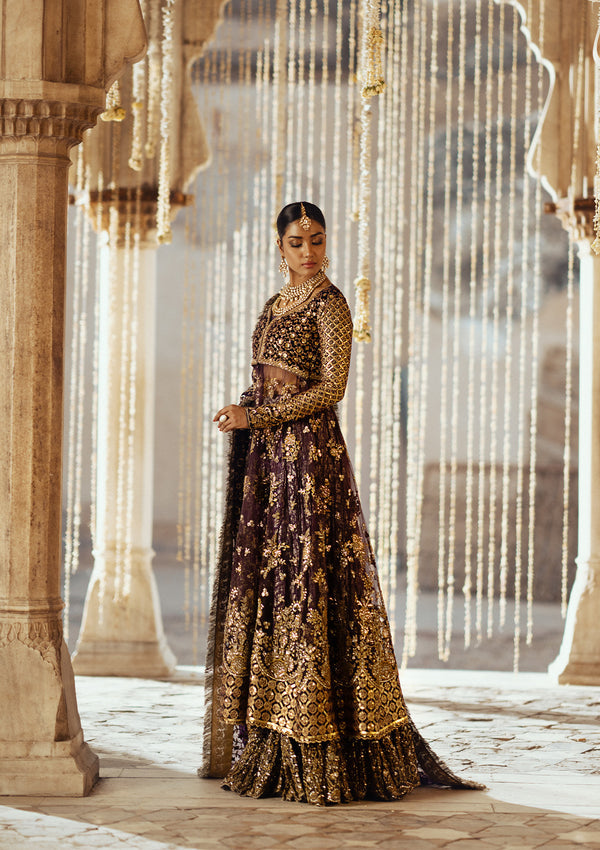 Aik Atelier | Dastoor Velvet 24 | DASTOOR - LOOK 10 - House Of Hania