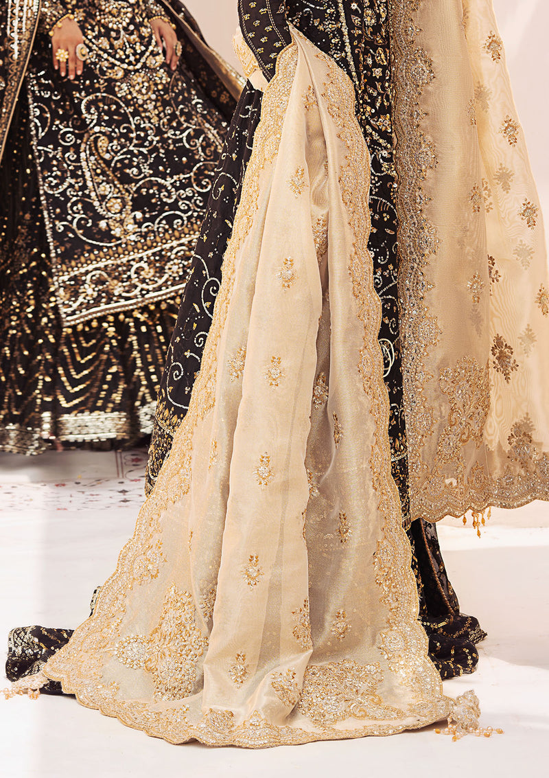 Aik Atelier | LIGHT GOLD TISSUE SHAWL - House Of Hania