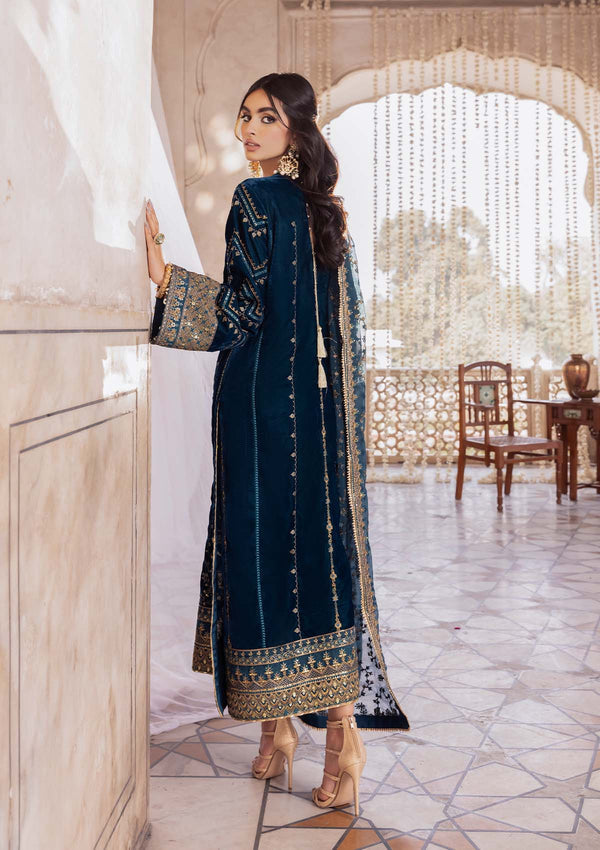 Aik Atelier | Luxury Velvet 25 | BAAGH - LOOK 01 - House Of Hania