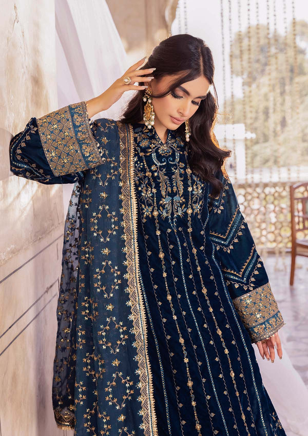 Aik Atelier | Luxury Velvet 25 | BAAGH - LOOK 01 - House Of Hania
