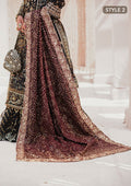Aik Atelier | MAROON TUSSAR SILK CHUNRI SHAWL - House Of Hania