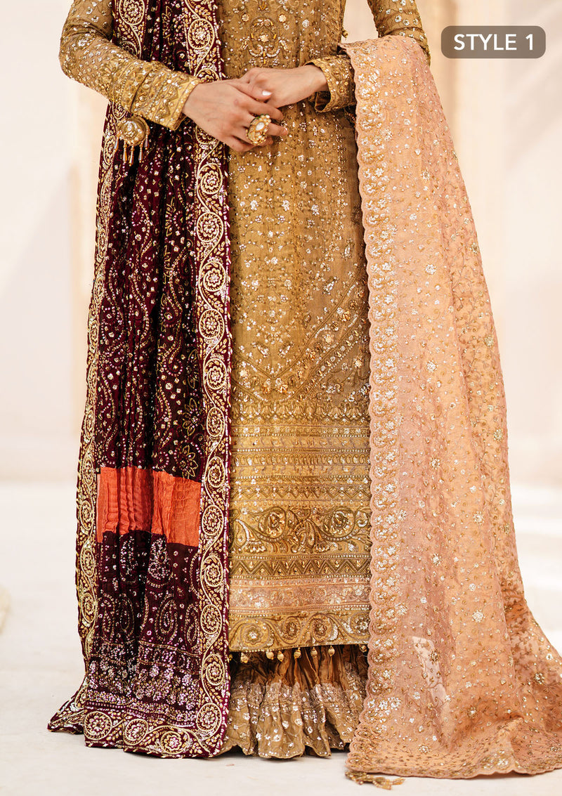 Aik Atelier | MAROON TUSSAR SILK CHUNRI SHAWL - House Of Hania