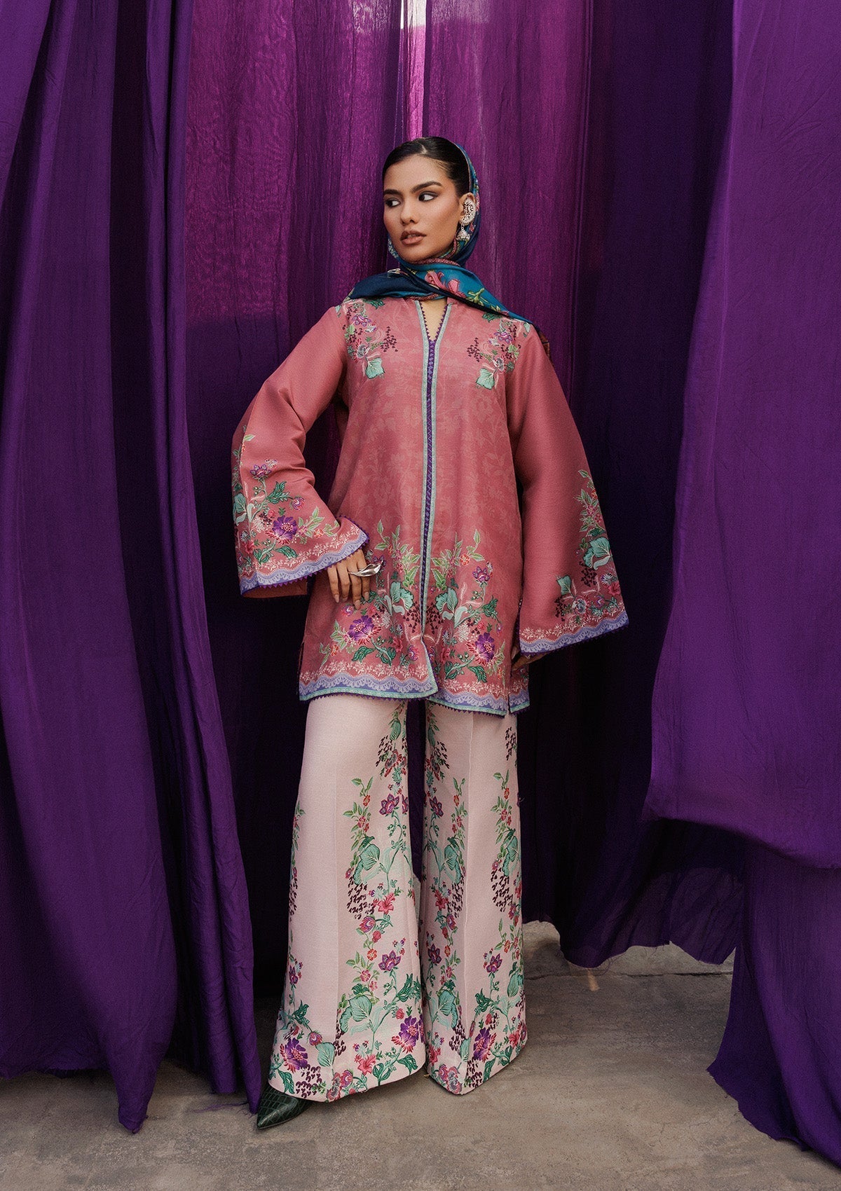 Aik Atelier | Roz Khaddar | AIK ROZ '25 D2 - LOOK 02 - House Of Hania