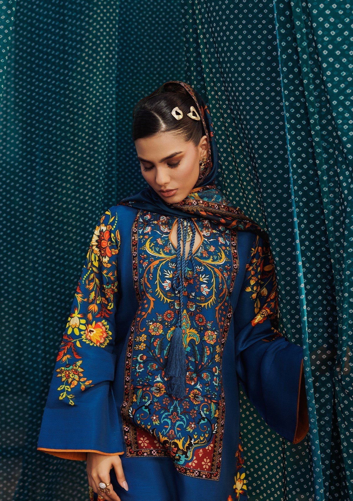 Aik Atelier | Roz Khaddar | AIK ROZ '25 D2 - LOOK 03 - House Of Hania