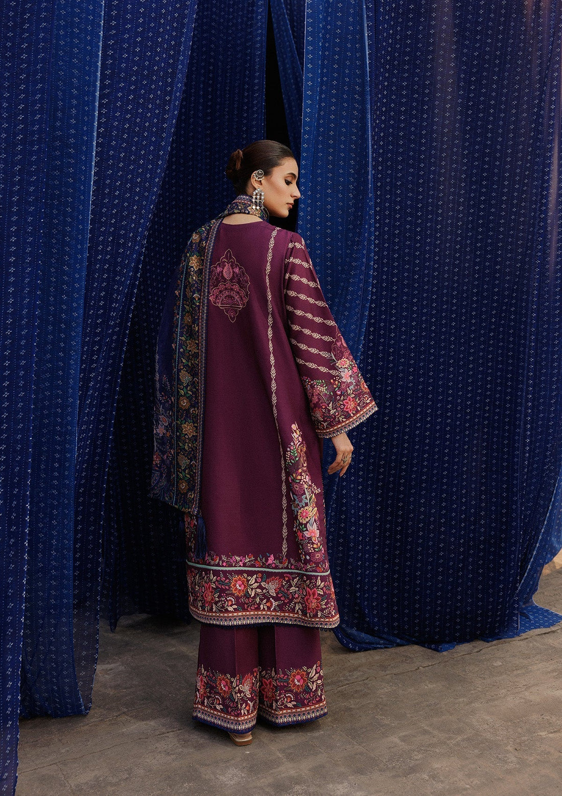 Aik Atelier | Roz Khaddar | AIK ROZ '25 D2 - LOOK 04 - House Of Hania
