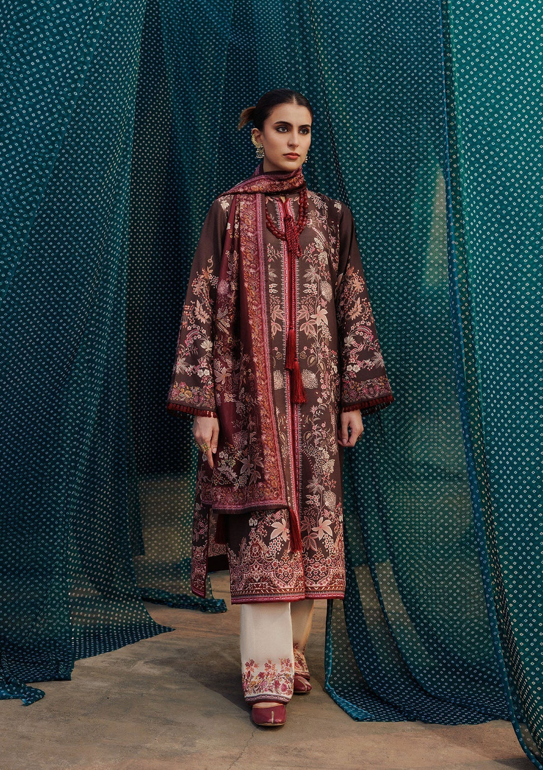 Aik Atelier | Roz Khaddar | AIK ROZ '25 D2 - LOOK 05 - House Of Hania