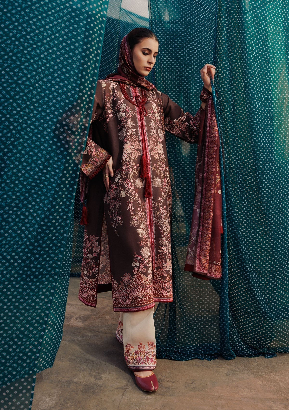 Aik Atelier | Roz Khaddar | AIK ROZ '25 D2 - LOOK 05 - House Of Hania