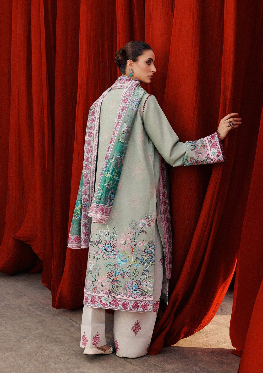 Aik Atelier | Roz Khaddar | AIK ROZ '25 D2 - LOOK 06 - House Of Hania