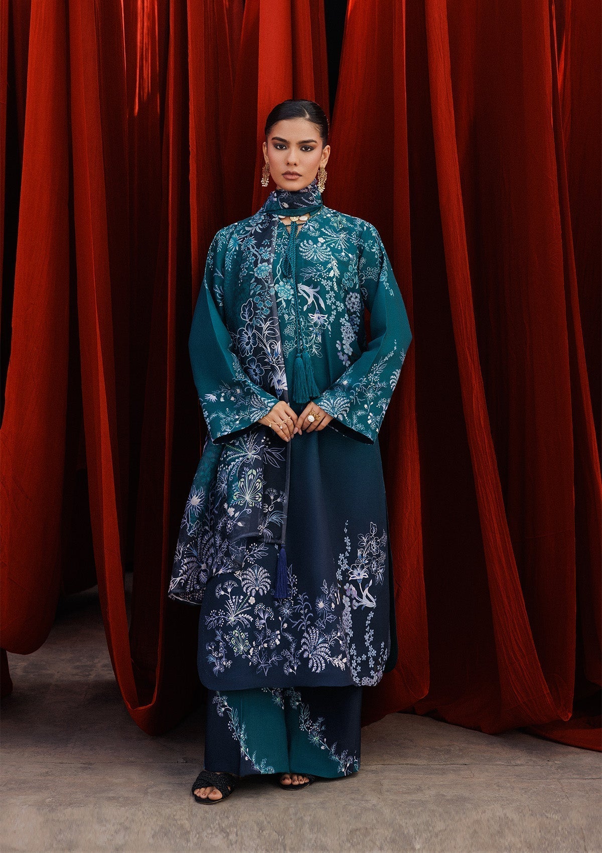 Aik Atelier | Roz Khaddar | AIK ROZ '25 D2 - LOOK 07 - House Of Hania
