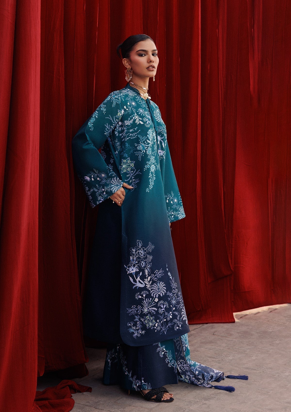 Aik Atelier | Roz Khaddar | AIK ROZ '25 D2 - LOOK 07 - House Of Hania
