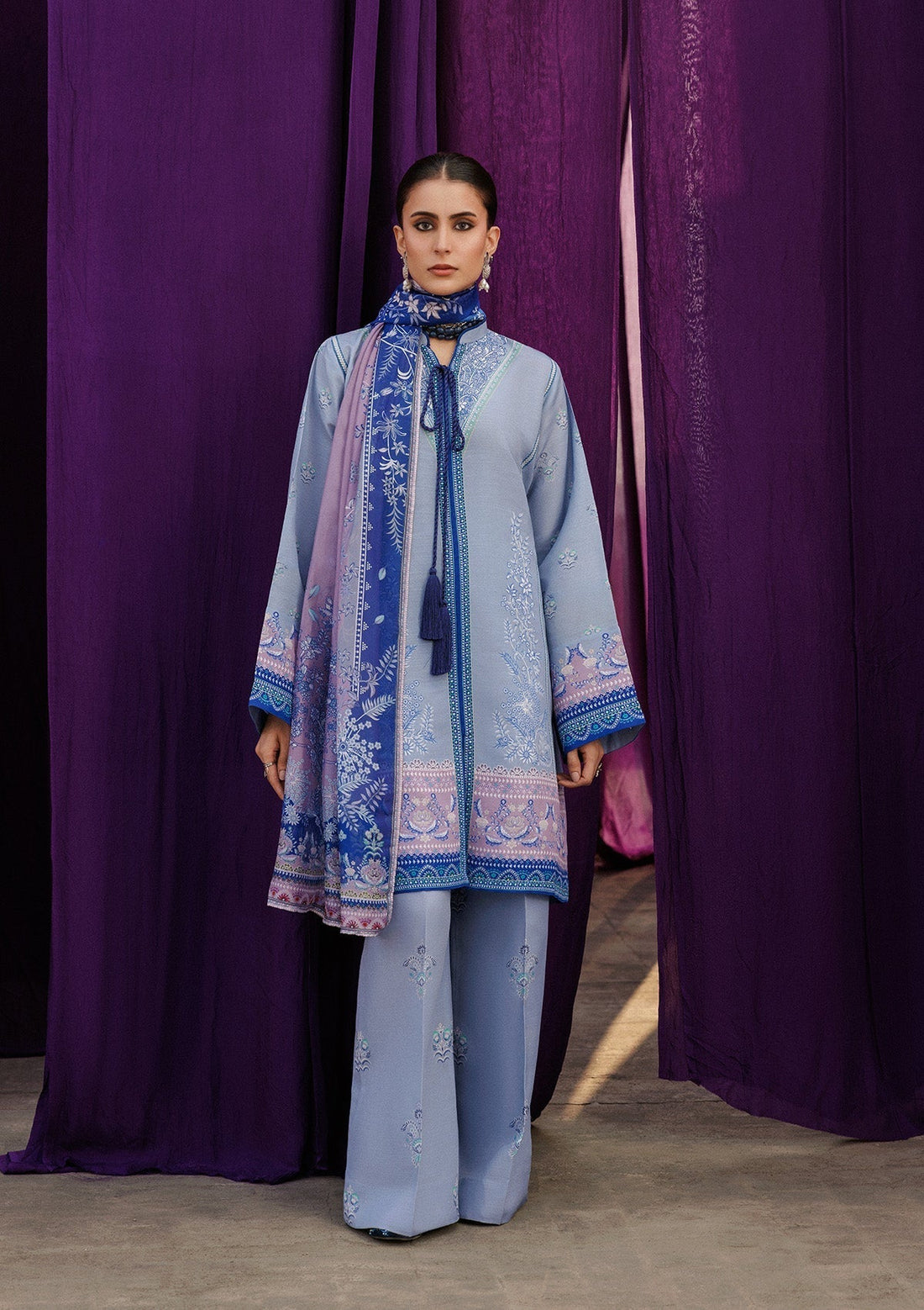 Aik Atelier | Roz Khaddar |  AIK ROZ '25 D2 - LOOK 08 - House Of Hania