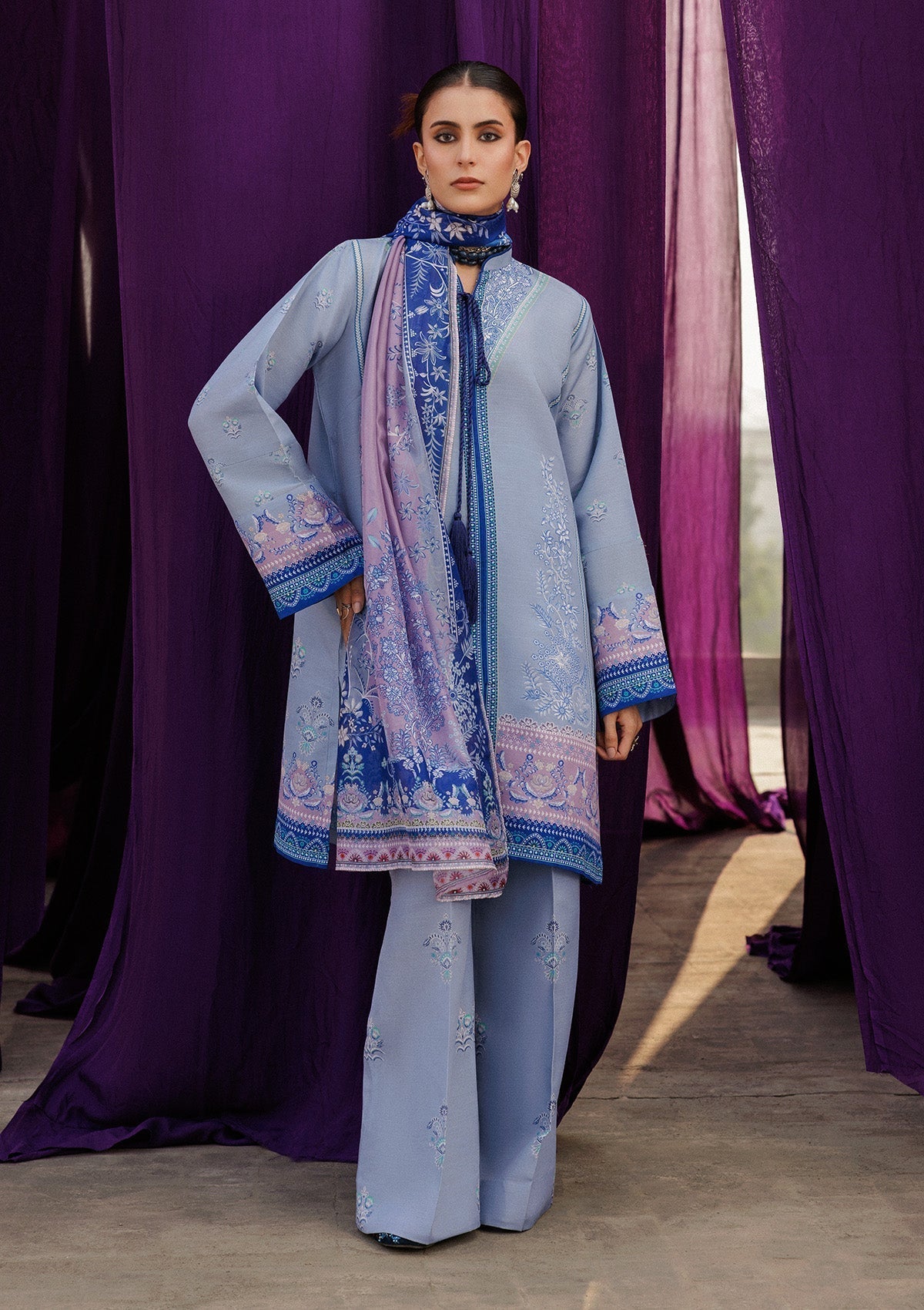 Aik Atelier | Roz Khaddar |  AIK ROZ '25 D2 - LOOK 08 - House Of Hania
