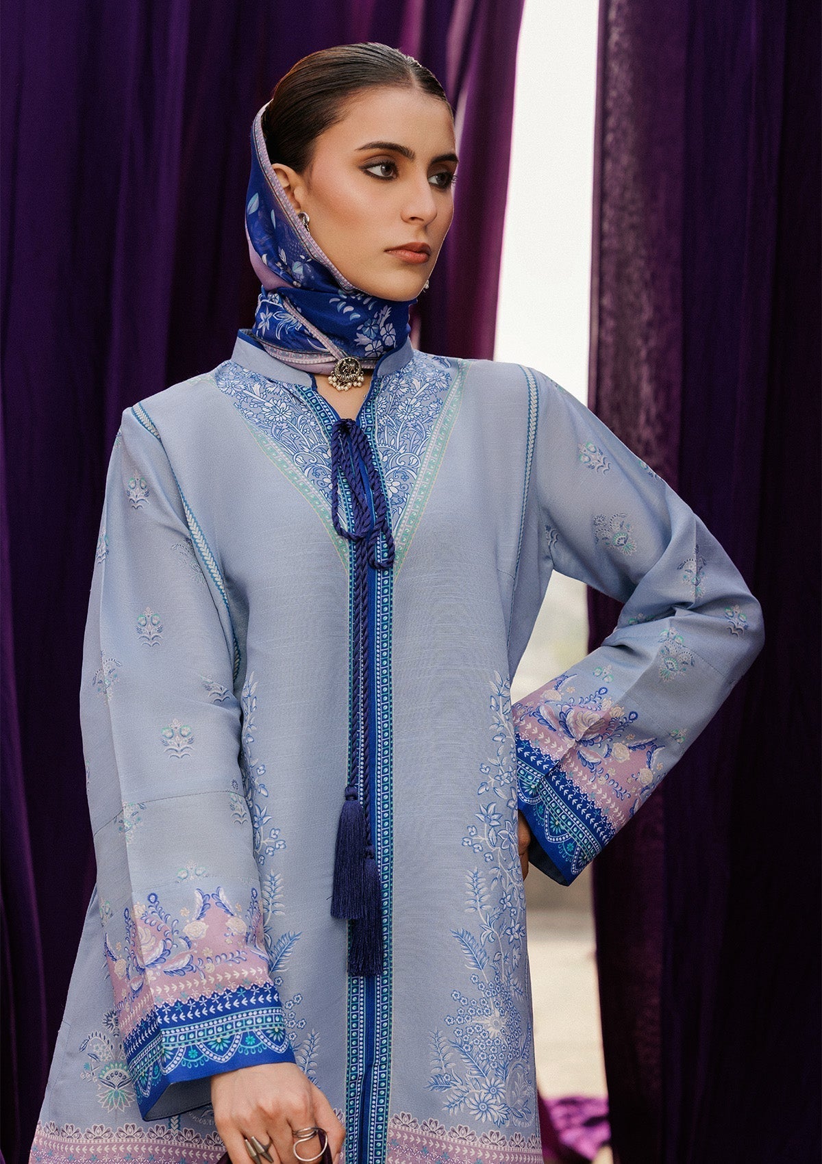 Aik Atelier | Roz Khaddar |  AIK ROZ '25 D2 - LOOK 08 - House Of Hania