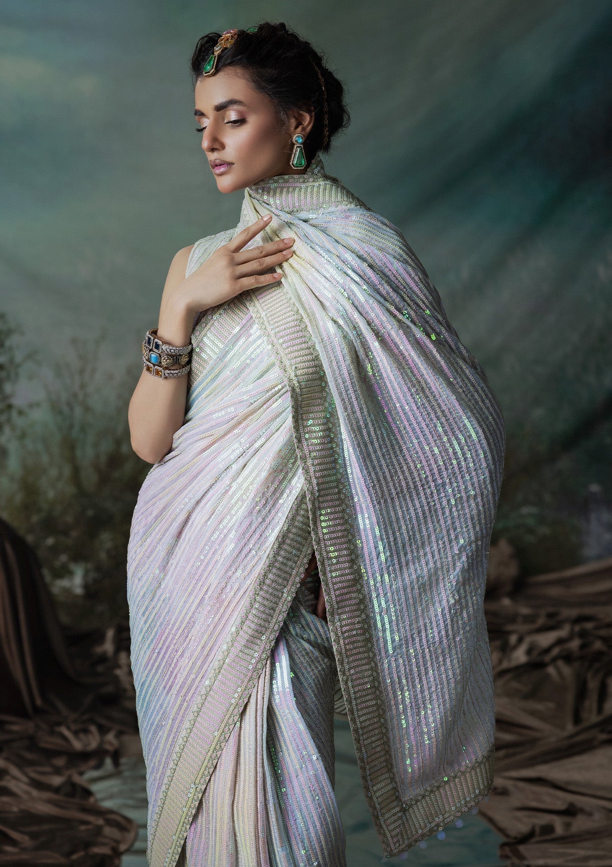 Aik Atelier | Sari Edit 2024 | SARI EDIT '24 VOL. 1 - LOOK 01 - House Of Hania