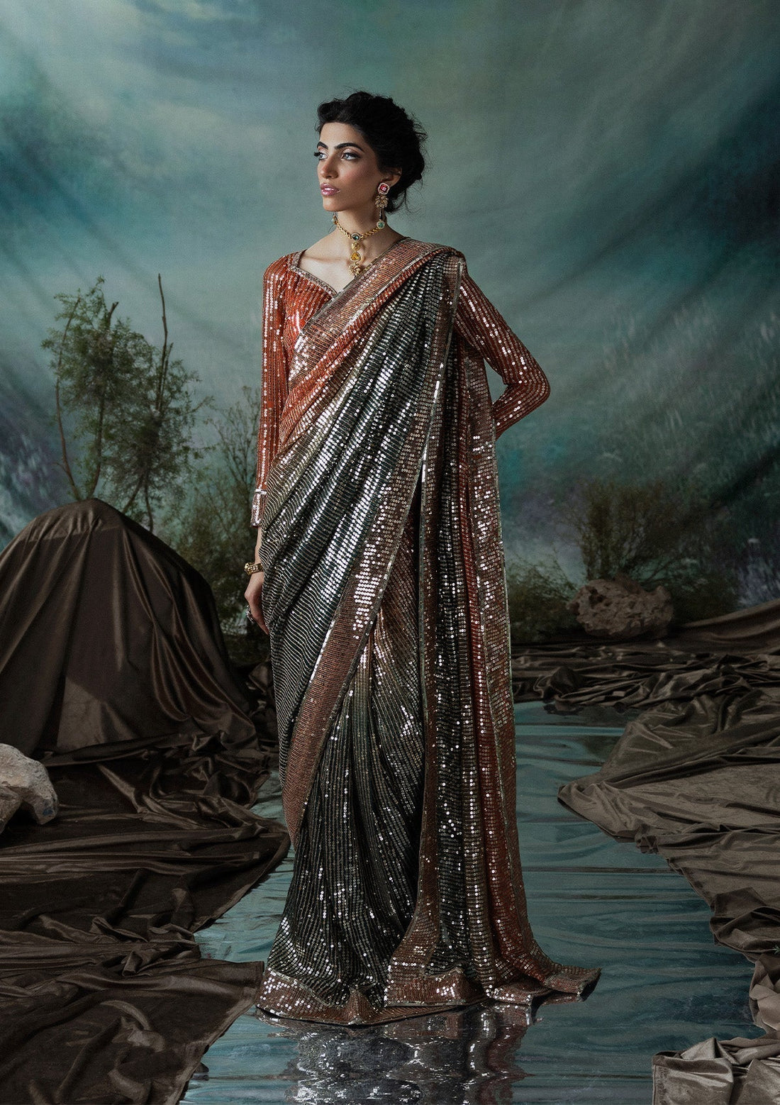 Aik Atelier | Sari Edit 2024 | SARI EDIT '24 VOL. 1 - LOOK 02 - House Of Hania