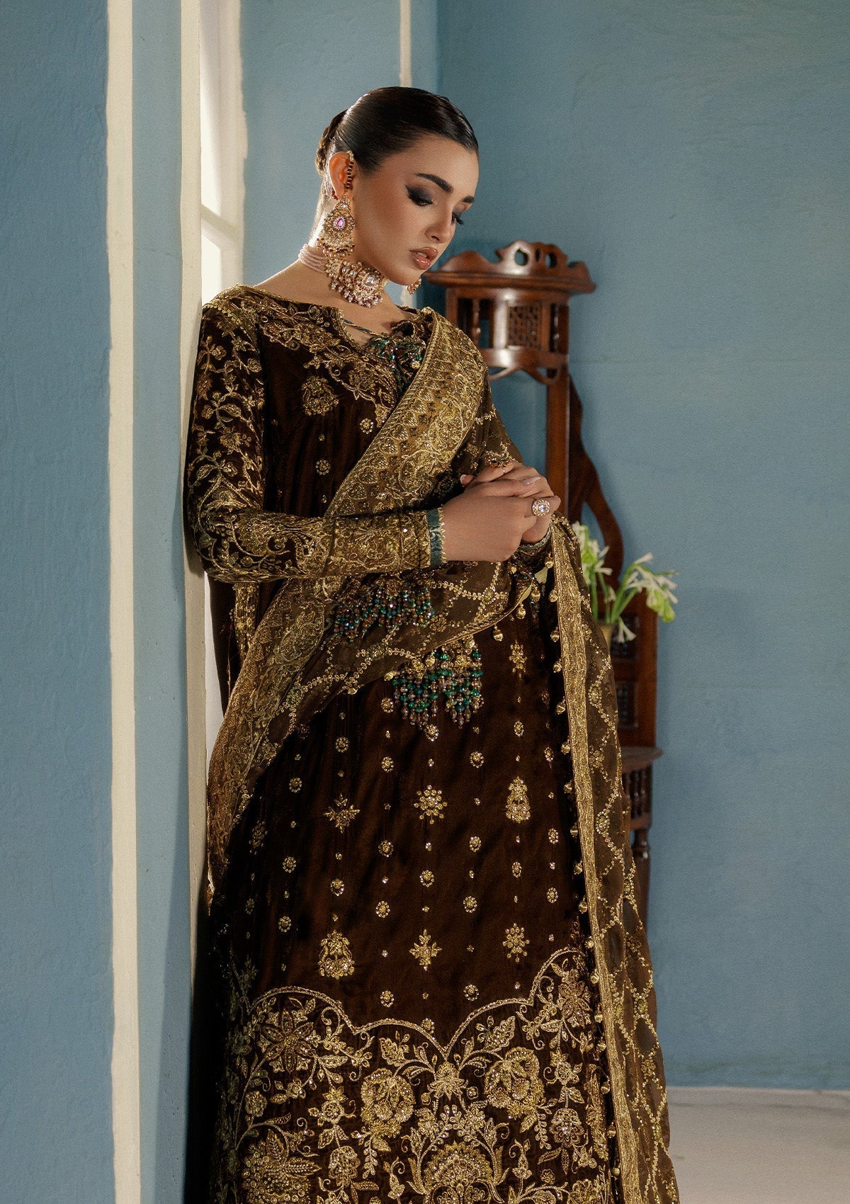Aik Atelier | Udaipur Velvet 25 | LOOK 01 - House Of Hania