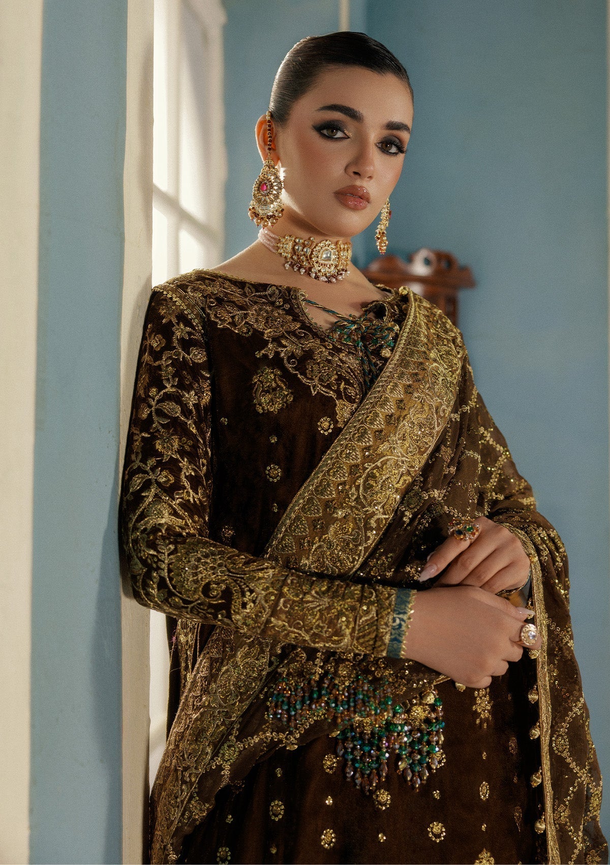 Aik Atelier | Udaipur Velvet 25 | LOOK 01 - House Of Hania