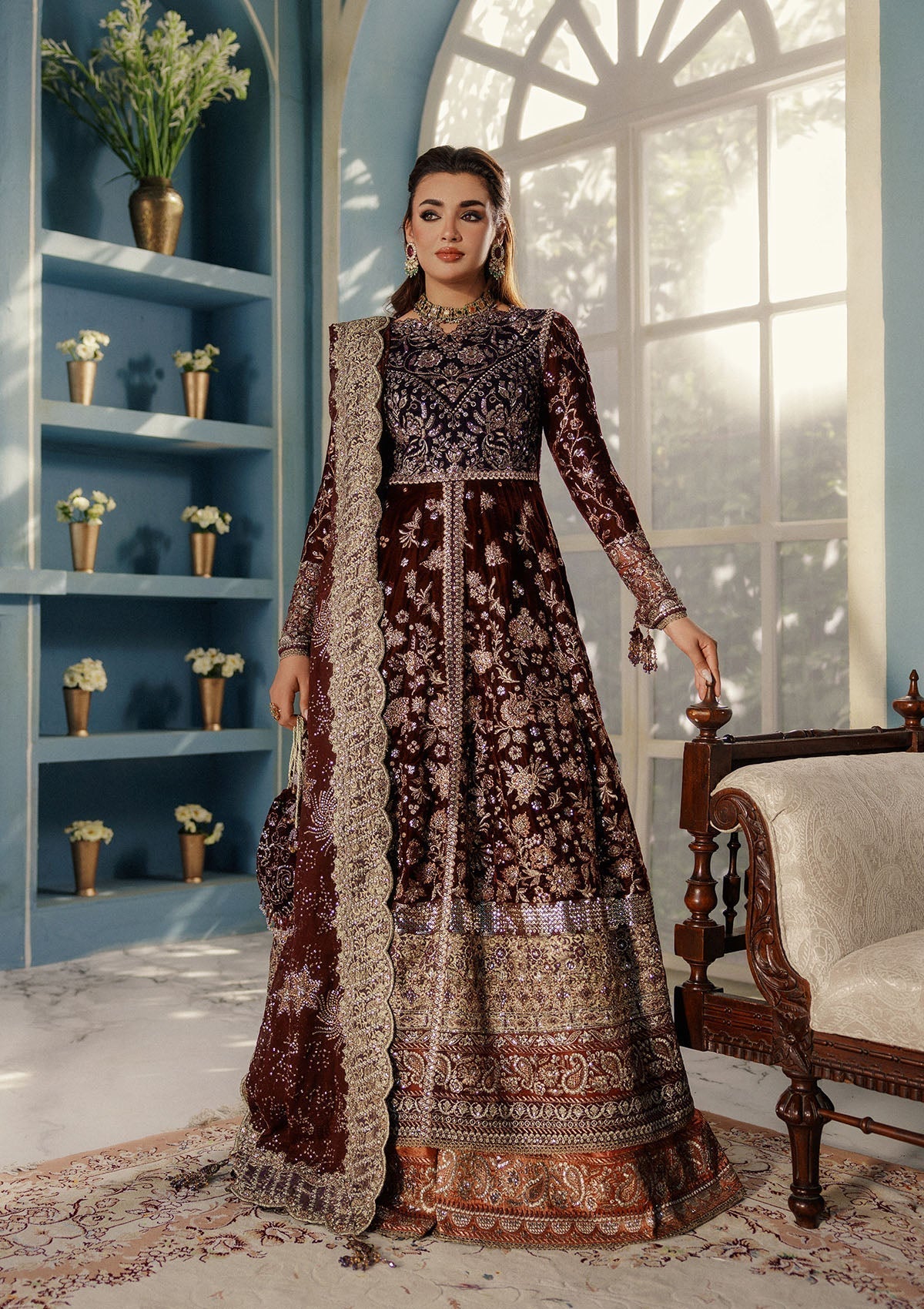Aik Atelier | Udaipur Velvet 25 | LOOK 03 - House Of Hania