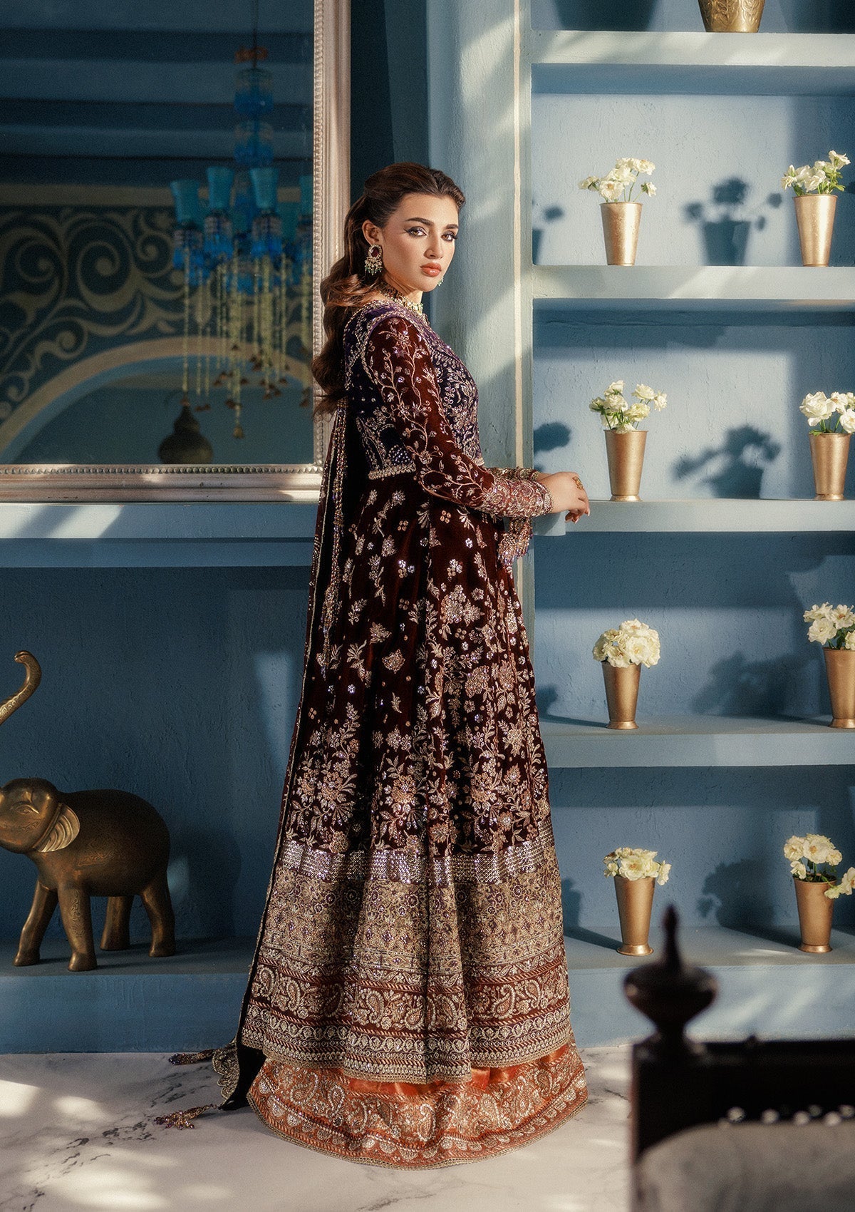 Aik Atelier | Udaipur Velvet 25 | LOOK 03 - House Of Hania