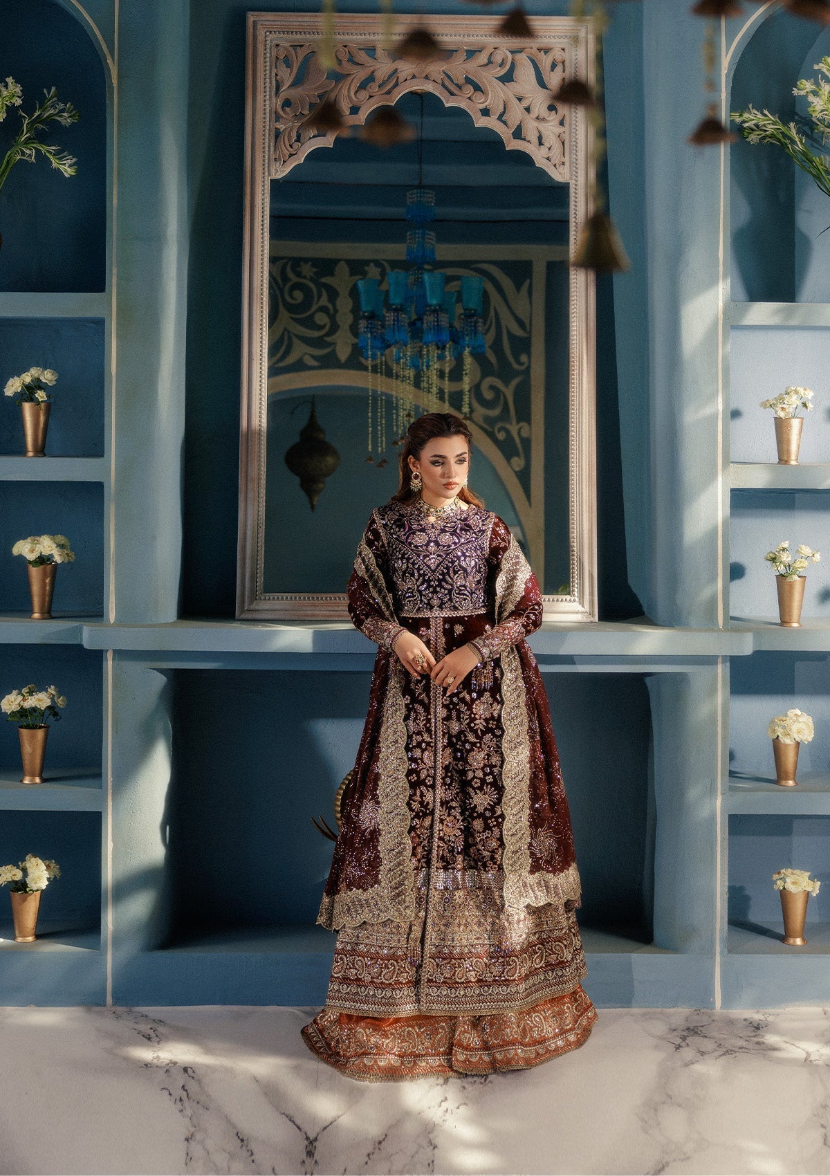 Aik Atelier | Udaipur Velvet 25 | LOOK 03 - House Of Hania