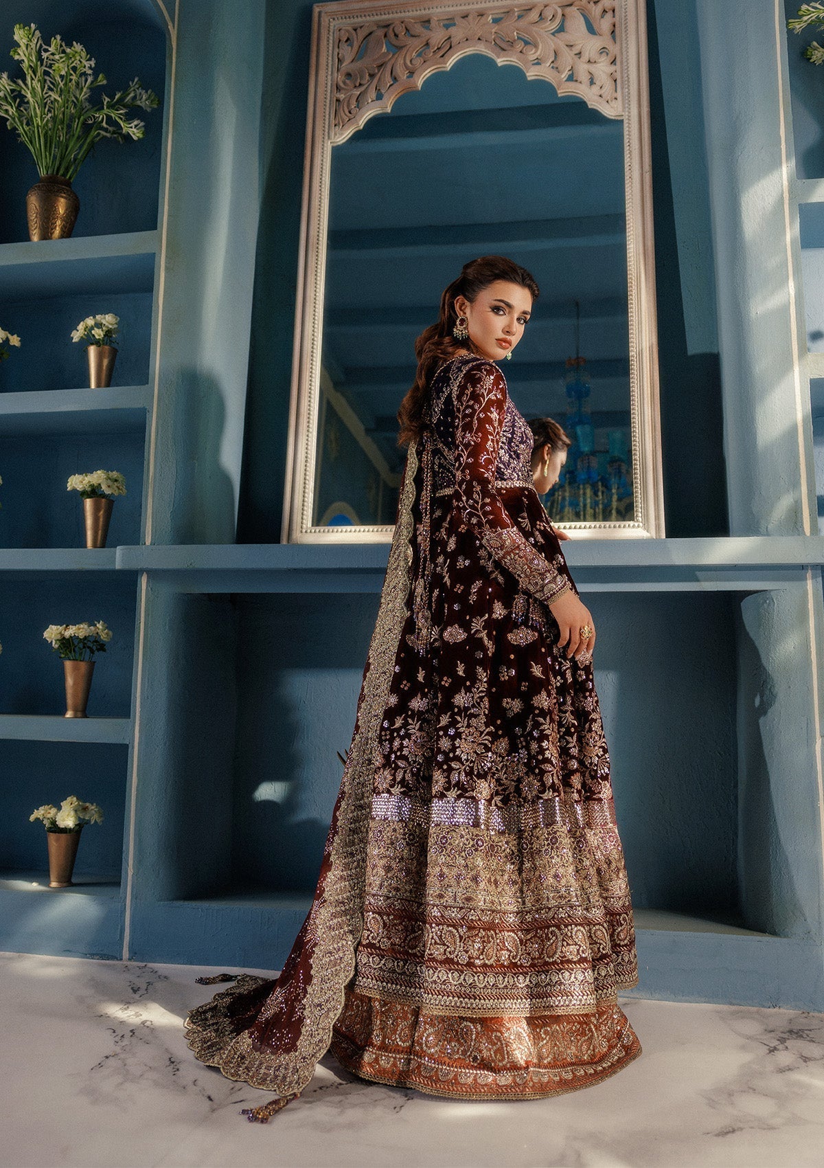 Aik Atelier | Udaipur Velvet 25 | LOOK 03 - House Of Hania