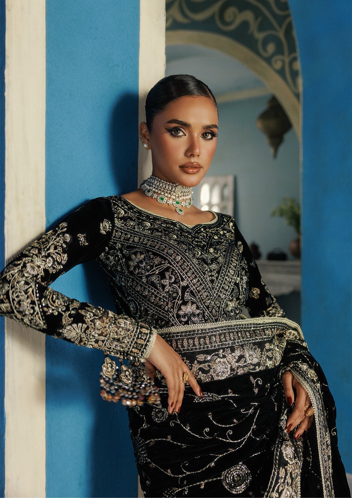 Aik Atelier | Udaipur Velvet 25 |  LOOK 04 - House Of Hania