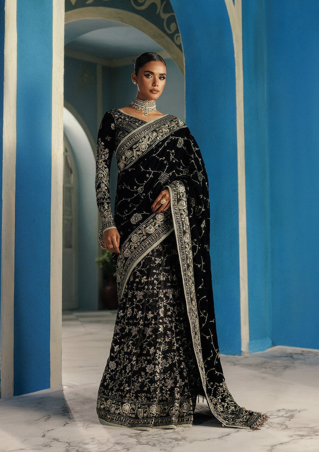 Aik Atelier | Udaipur Velvet 25 |  LOOK 04 - House Of Hania