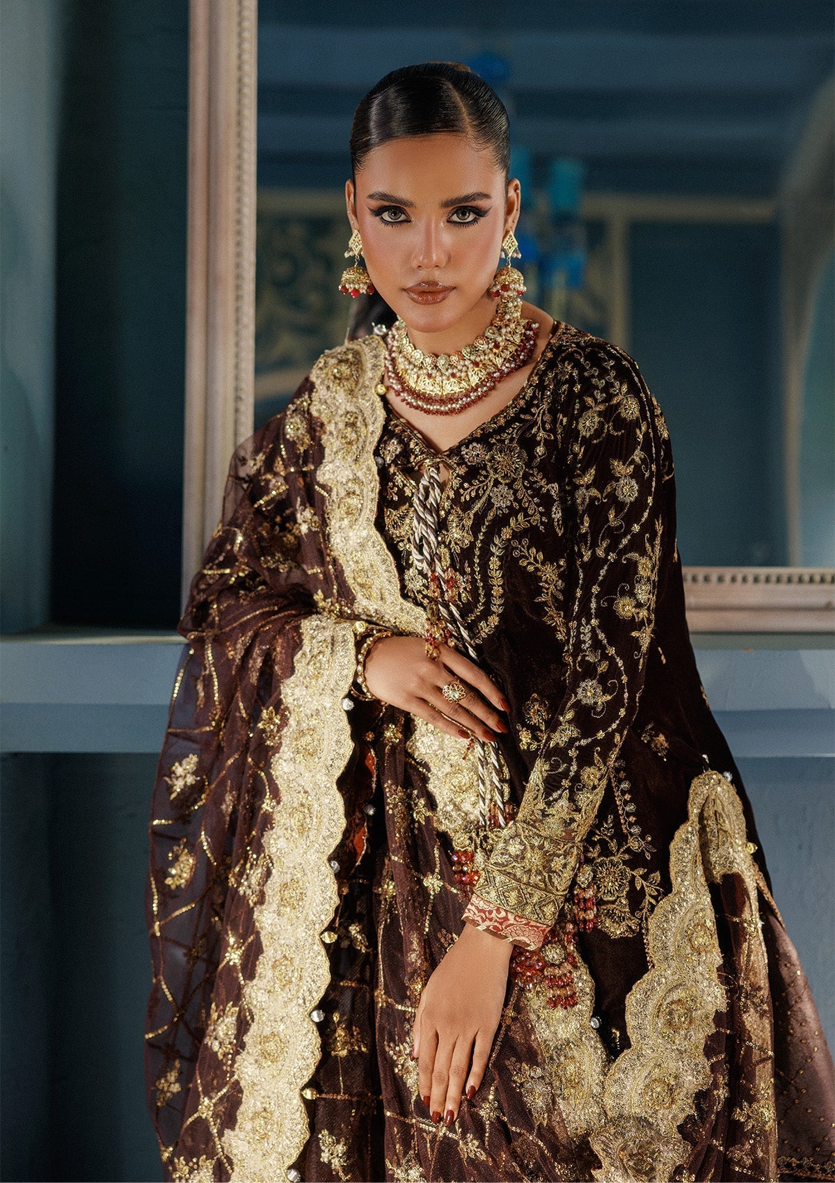 Aik Atelier | Udaipur Velvet 25 | LOOK 06 - House Of Hania