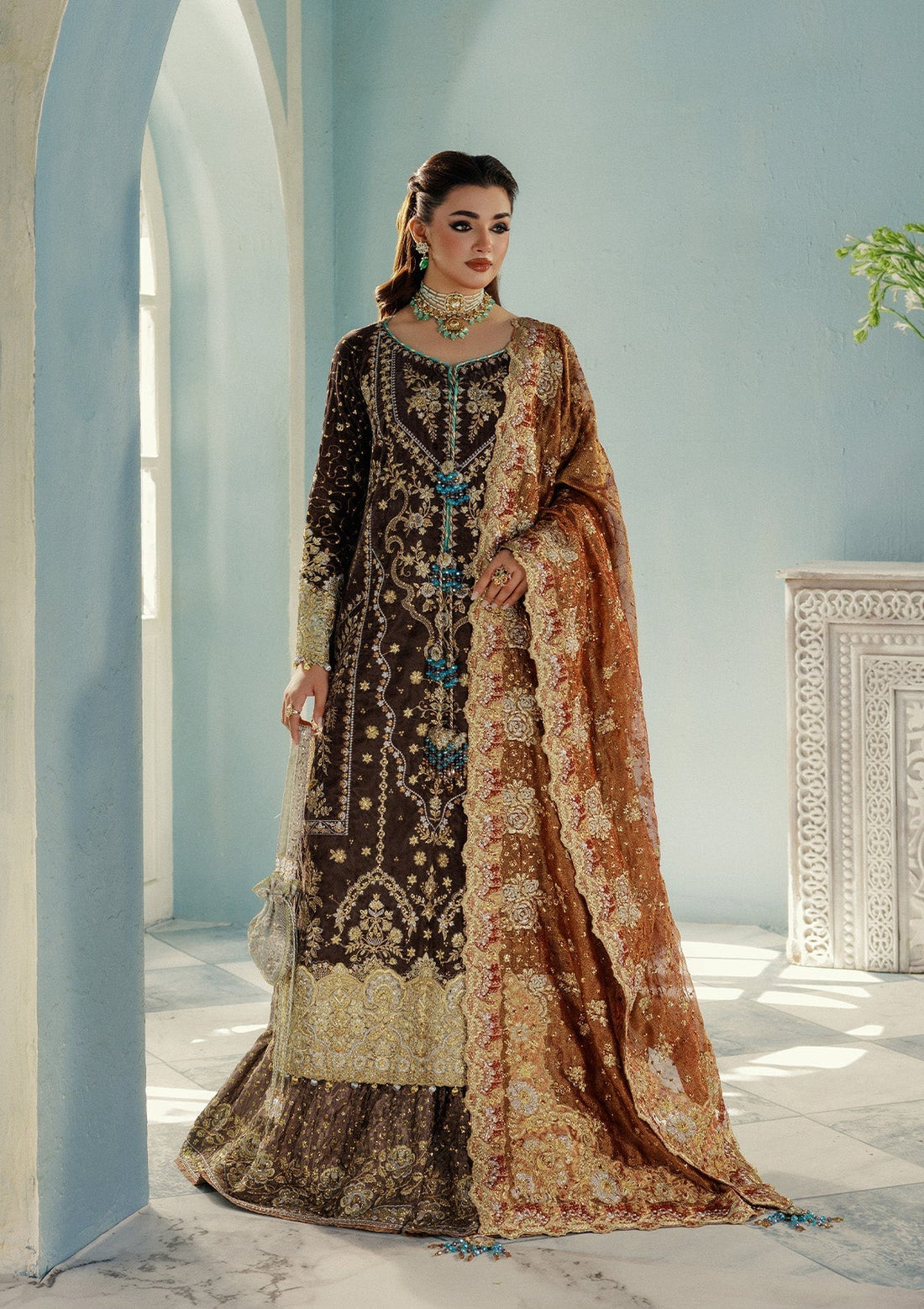 Aik Atelier | Udaipur Velvet 25 | LOOK 07 - House Of Hania
