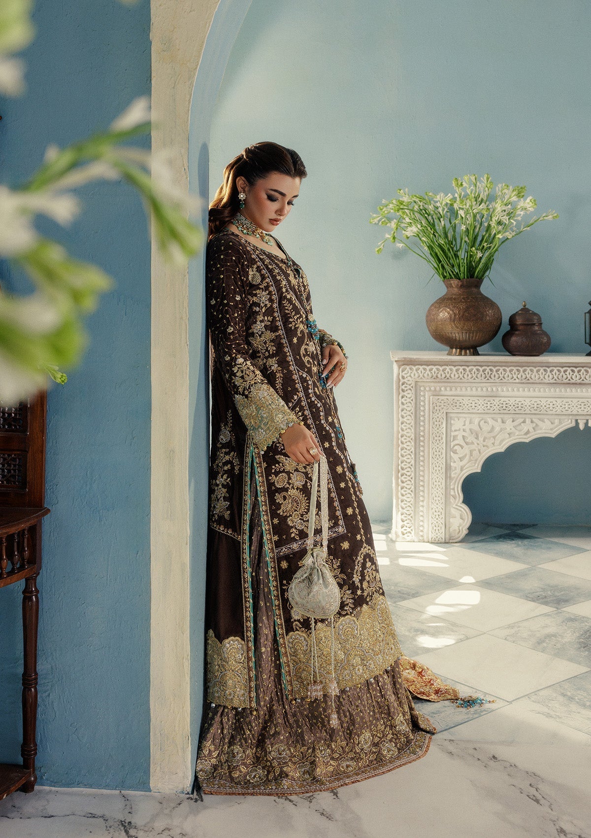 Aik Atelier | Udaipur Velvet 25 | LOOK 07 - House Of Hania