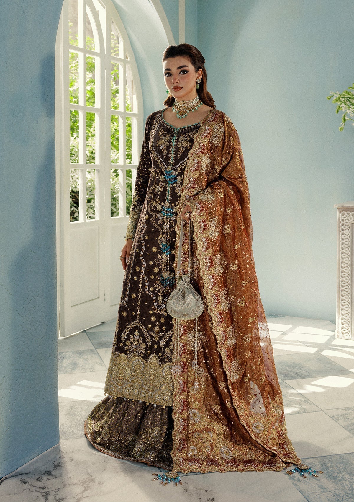 Aik Atelier | Udaipur Velvet 25 | LOOK 07 - House Of Hania