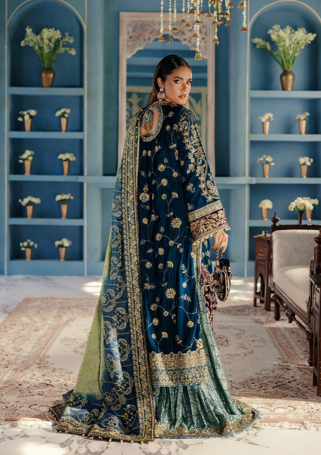 Aik Atelier | Udaipur Velvet 25 | LOOK 08 - House Of Hania