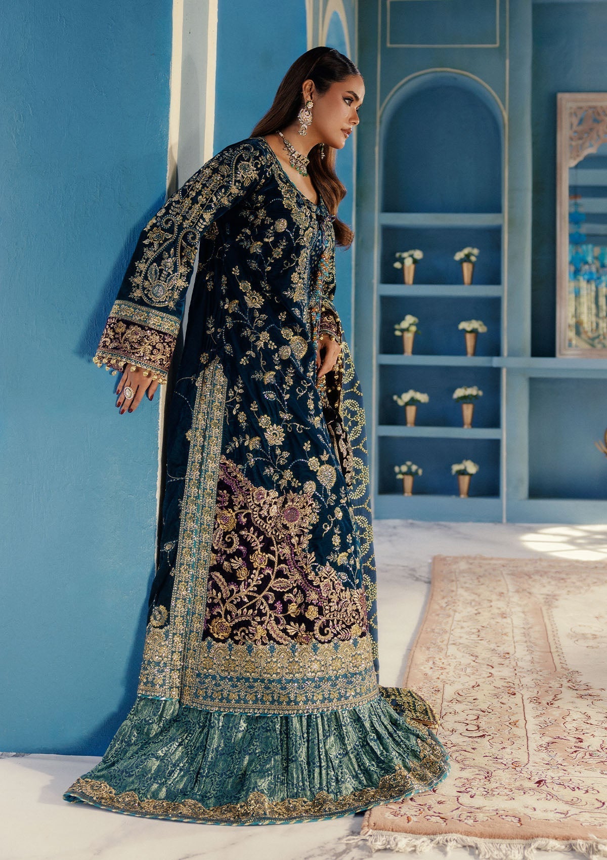 Aik Atelier | Udaipur Velvet 25 | LOOK 08 - House Of Hania