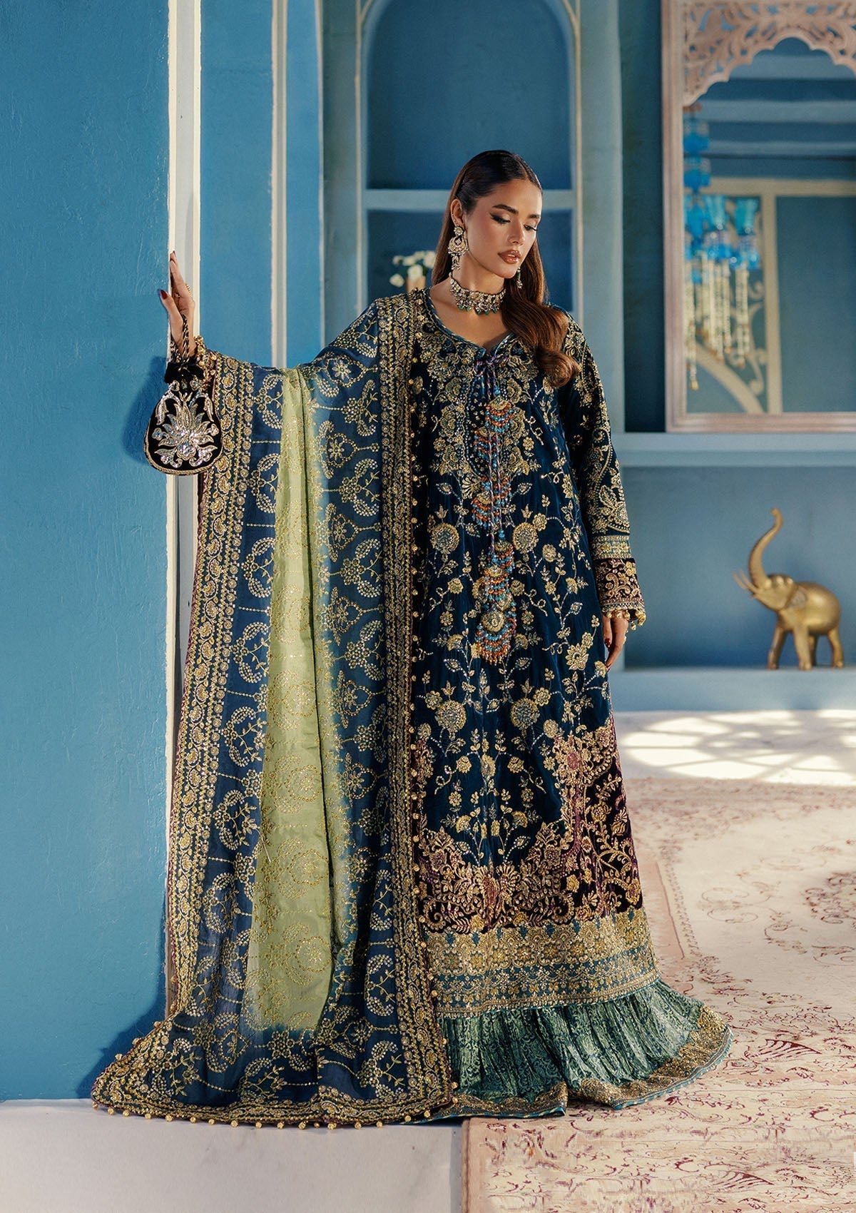 Aik Atelier | Udaipur Velvet 25 | LOOK 08 - House Of Hania