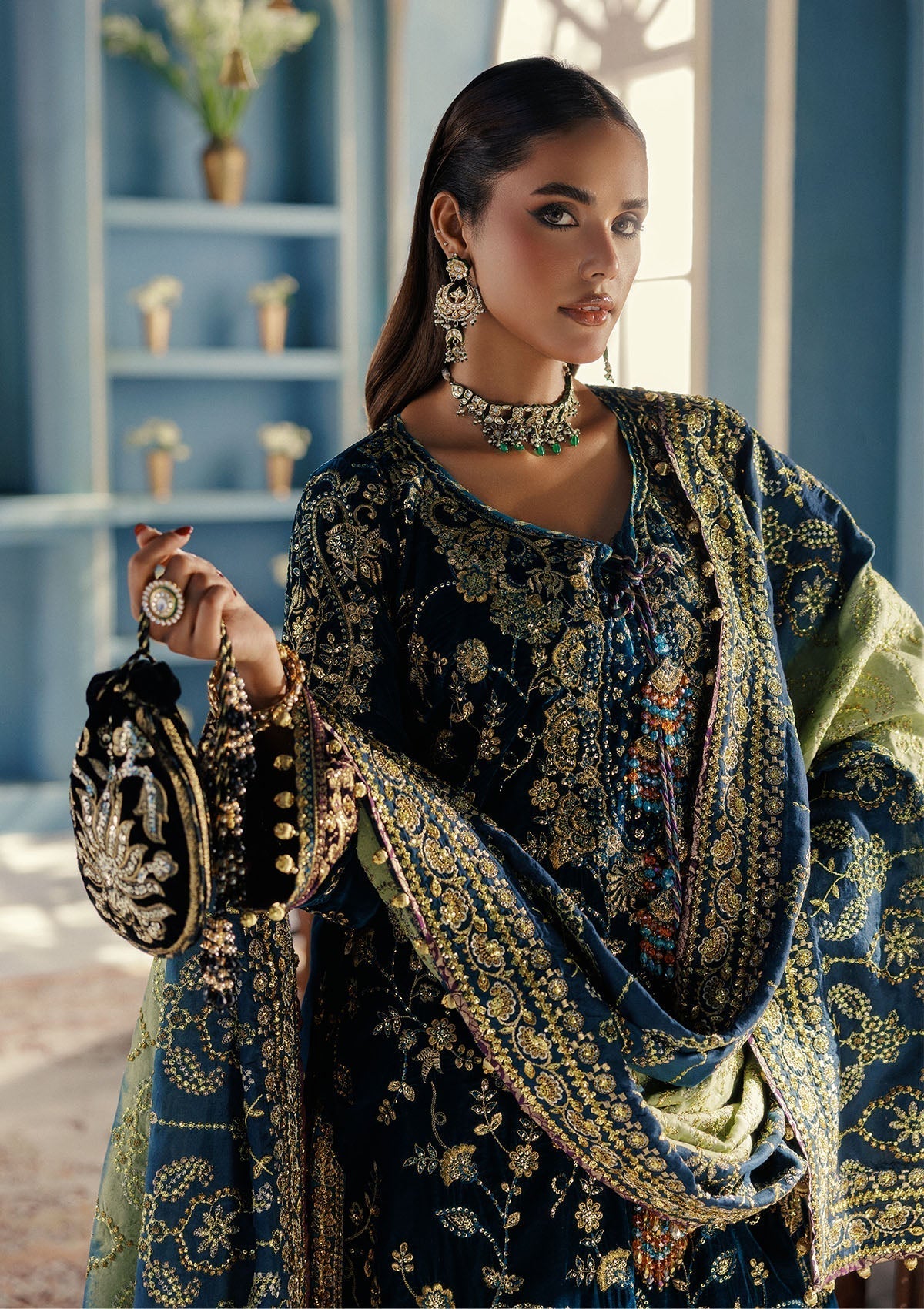 Aik Atelier | Udaipur Velvet 25 | LOOK 08 - House Of Hania