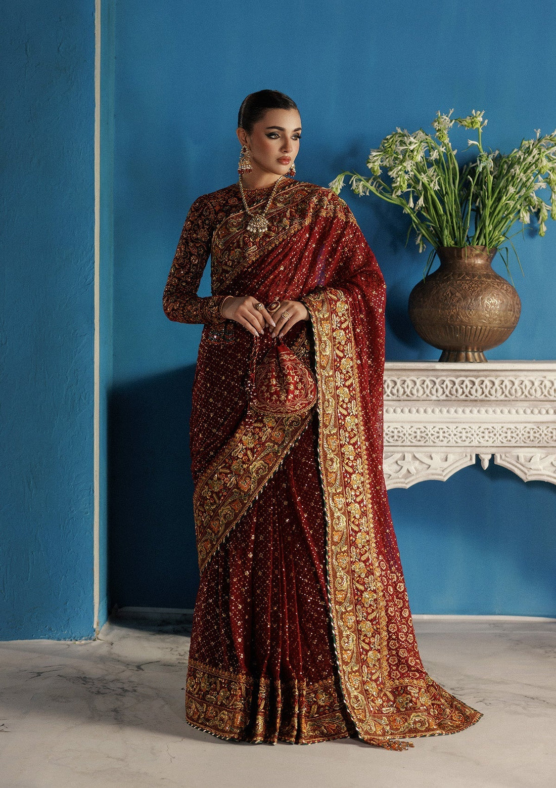 Aik Atelier | Udaipur Velvet 25 | LOOK 09 - House Of Hania
