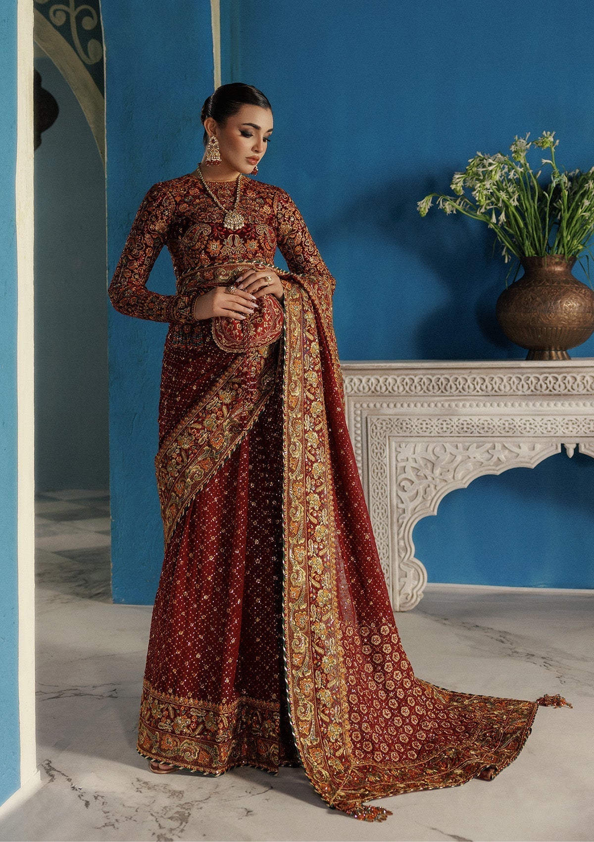 Aik Atelier | Udaipur Velvet 25 | LOOK 09 - House Of Hania