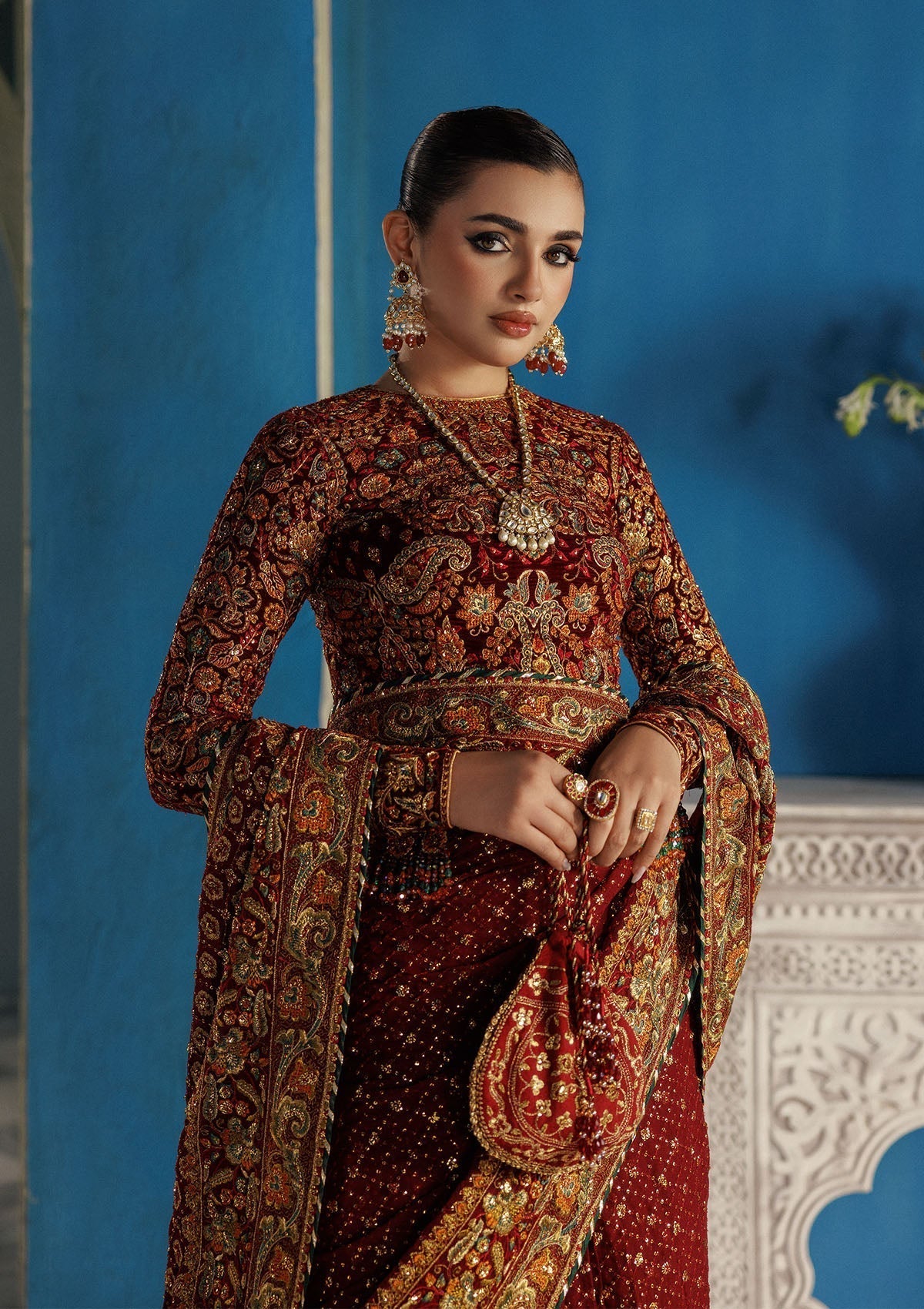 Aik Atelier | Udaipur Velvet 25 | LOOK 09 - House Of Hania