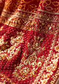 Aik Atelier | WEDDING FESTIVE ’25 VOL. 2 | RED MEDIUM SILK SHAWL - House Of Hania