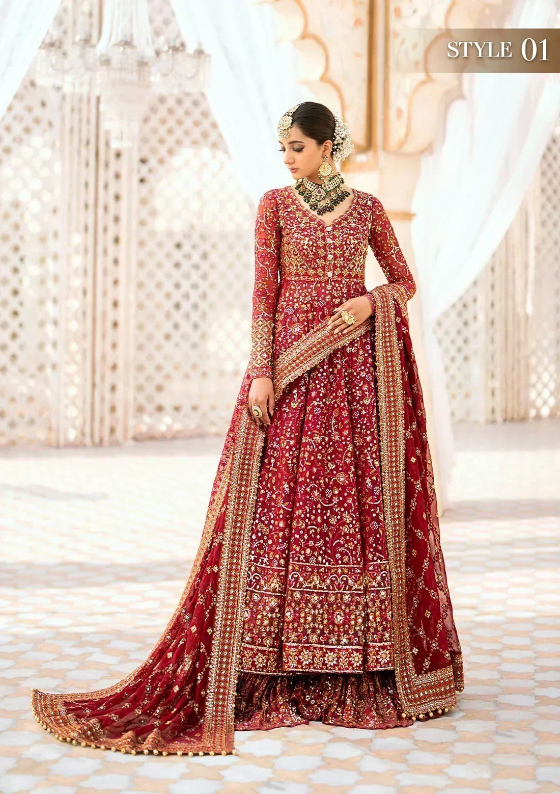 Aik Atelier | Wedding Festive 24 Vol-1 | Look 01 - House Of Hania