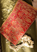 Aik Atelier | Wedding Festive 26 | CORAL MEDIUM SILK SHAWL - House Of Hania