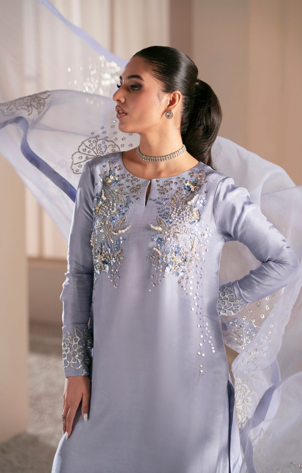 Ajr Couture | Symphony Luxe Festive 25 | Crimson - House Of Hania