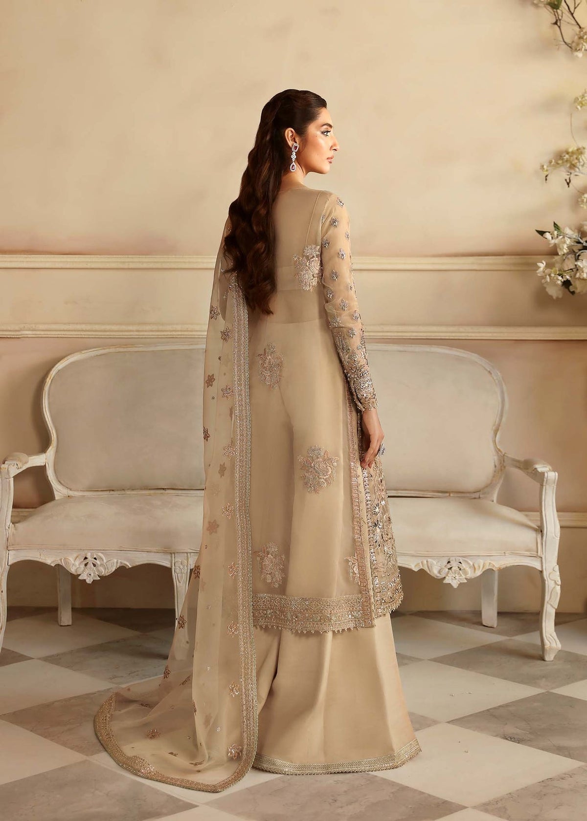 Akbar Aslam Nacar lehenga, sharara or trouser detail