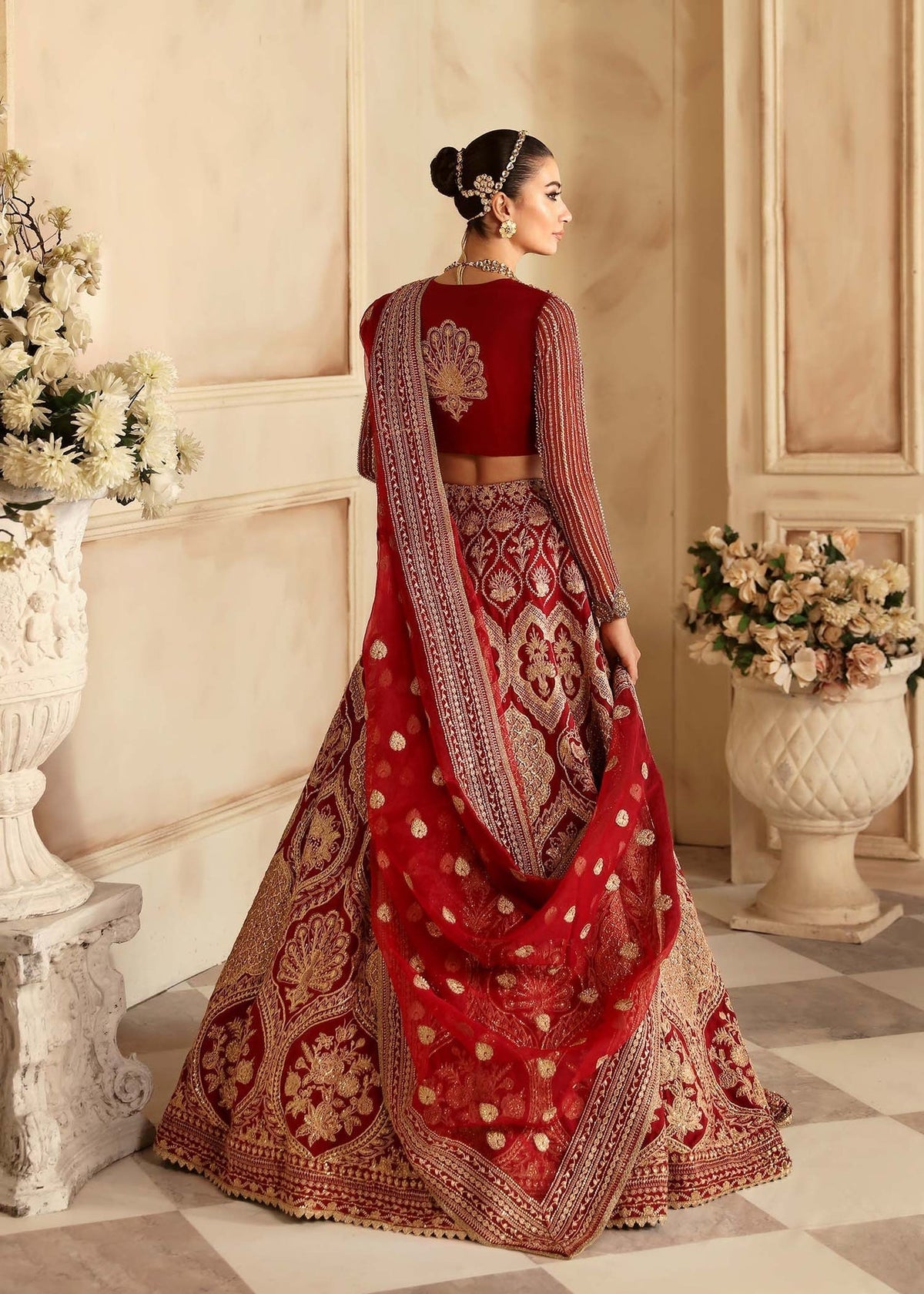 Akbar Aslam Rosier lehenga, sharara or trouser detail
