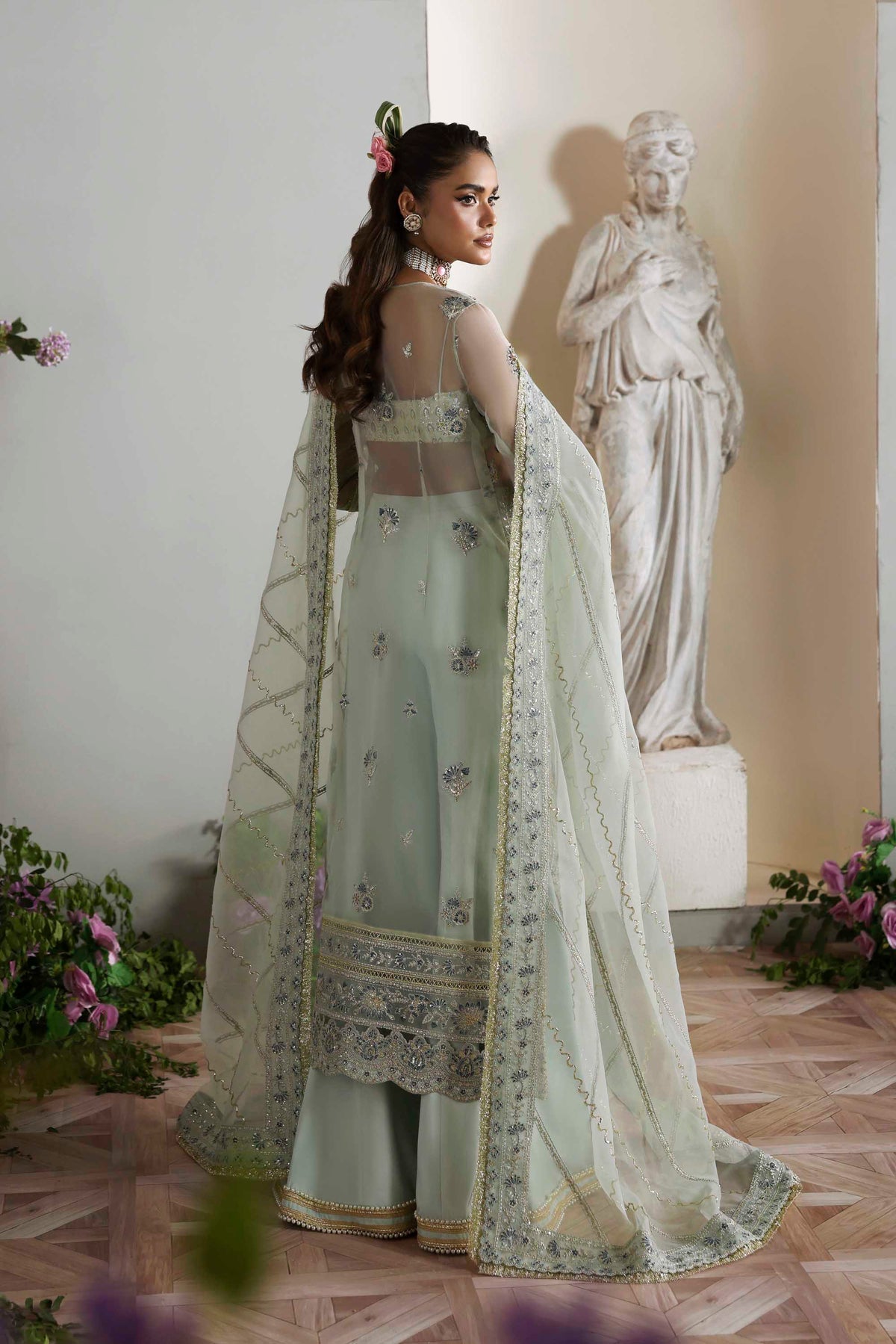 Akbar Aslam Aetheria embroidered neckline detail