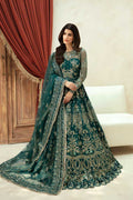 Model wearing Akbar Aslam Luxor maxi & lehenga