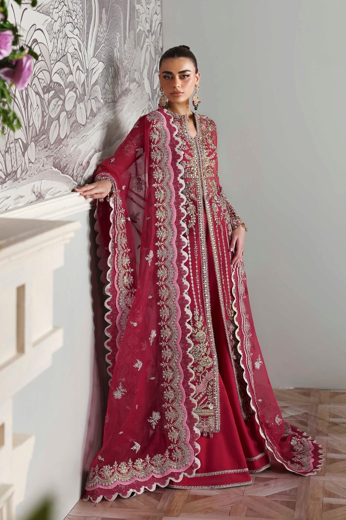 Akbar Aslam Yeloria dupatta border detail