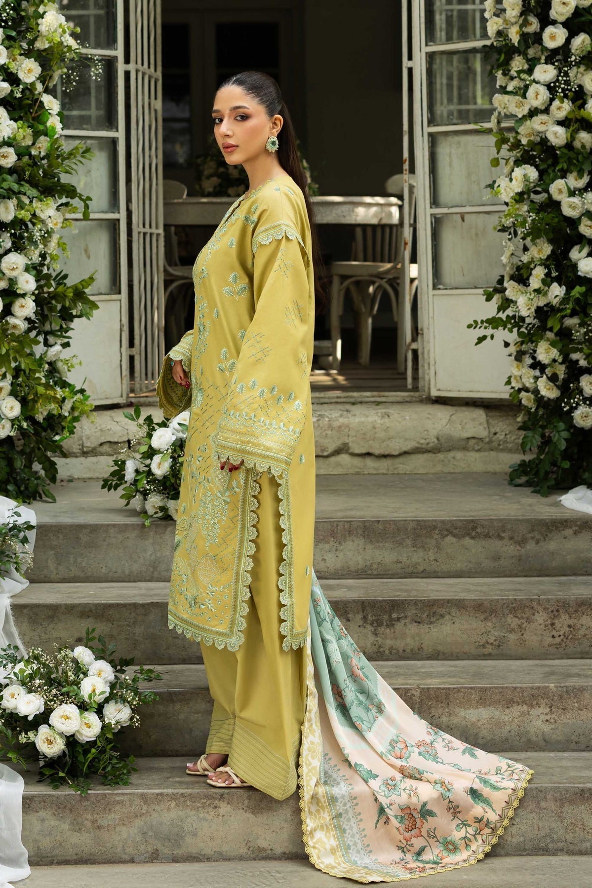 Akbar Aslam Elysia lehenga, sharara or trouser detail
