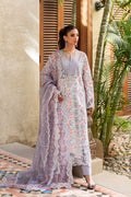 Model wearing Akbar Aslam Linea shirt & trousers with dupatta